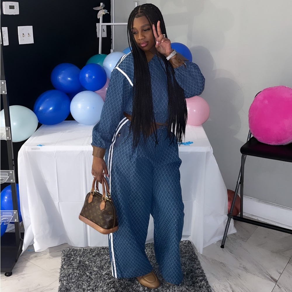 Two piece denim set